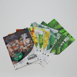 自定义徽标可重新密封糖果小吃新鲜蔬菜包装塑料袋批发平袋塑料袋