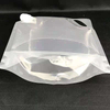 批发透明塑料一次性喷口袋，用于饮用果汁/水/液体