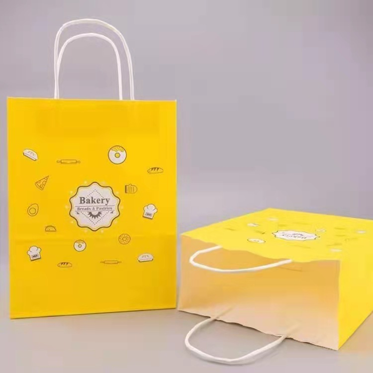 制造商批发自定义购物包装棕色纸袋礼品包装包装