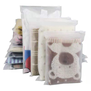 可生物降解定制品牌标志磨砂拉链PVC透明旅行袋妆容化妆品比基尼拉链锁滑块包装包