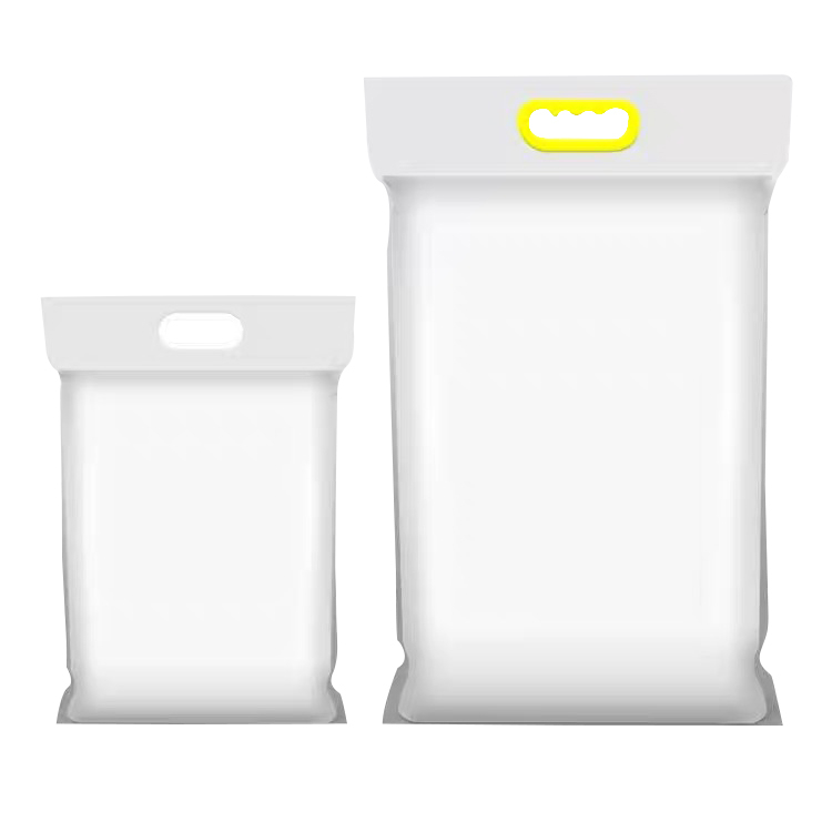 1kg 5kg 20kg 50kg方形底座邮资干草粉定制印花尼龙手柄塑料1kg尼龙包装