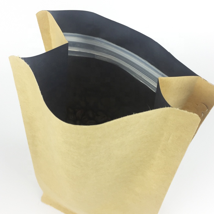 定制箱底袋12盎司塑料咖啡袋与空气阀和Ziplock