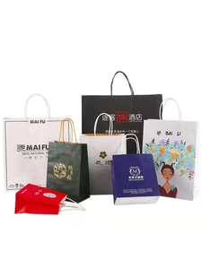 定制徽标打印购物纸袋服装鞋包装便宜可清洗礼品纸袋