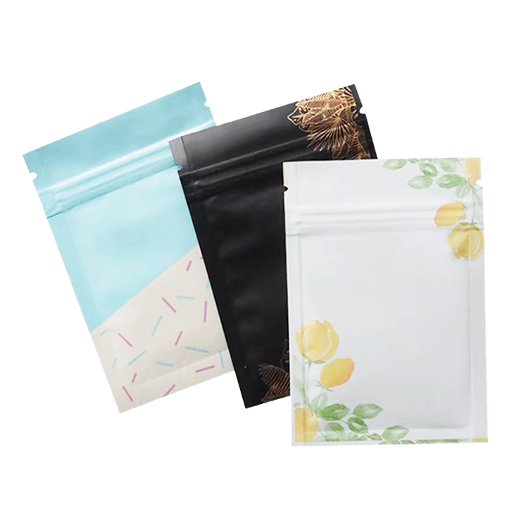 透明可爱粉红色柔性bopp草药面膜肥皂mylar poly poldent pouch粉红色包装袋