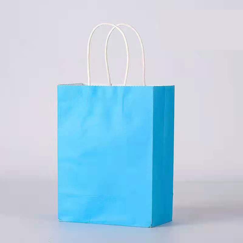 定制Logo Bolsas de Papel多层带有手柄棕色白色牛皮纸包