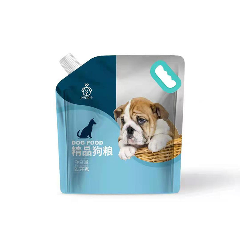定制包装塑料独特设计塑料袋与徽标黑色宠物食品塑料袋食品级袋