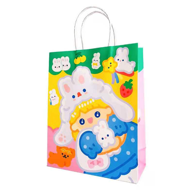 定制徽标服装购物袋包装礼品厂更便宜的棕色白色扭曲平板打印徽标