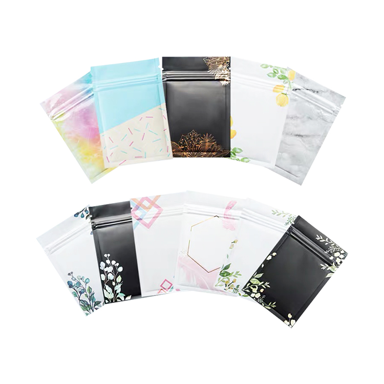透明可爱粉红色柔性bopp草药面膜肥皂mylar poly poldent pouch粉红色包装袋
