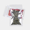 接受定制徽标颜色3侧密封塑料包装袋透明袋与拉链为食物