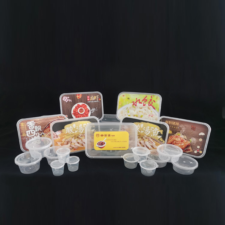 硬塑料包装盒透明一次性塑料午餐盒/ PP环境快餐盒