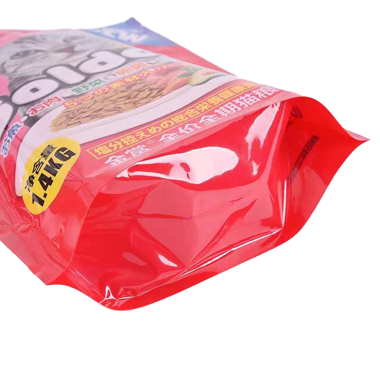 定制徽标生态友好宠物狗猫食品快餐袋平底食品级包装袋宠物食品袋