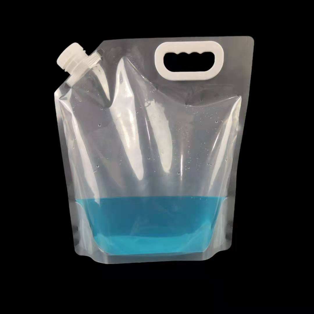 批发透明塑料一次性喷口袋，用于饮用果汁/水/液体
