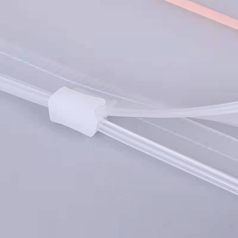 定制徽标印刷可生物降解PVC磨砂粉丝服装Ziplock塑料包装袋化妆品滑块拉链袋