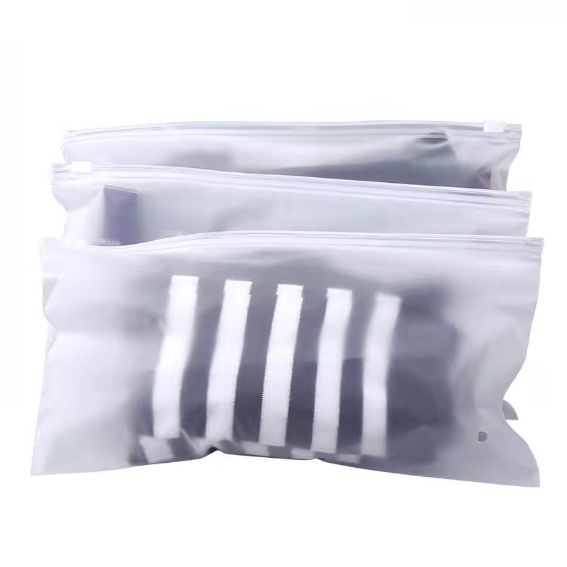 热销款哑光磨砂PVC EVA滑块拉链袋，高品质定制可重复密封的磨砂PP EVA OPP滑块袋PVC磨砂袋