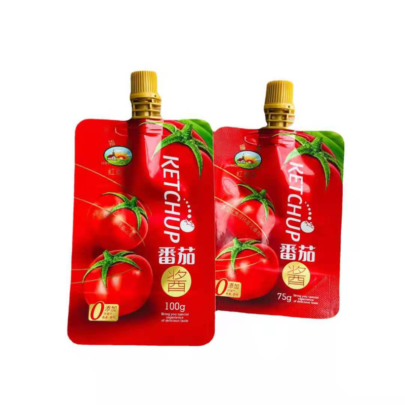 定制印刷层压铝箔化妆品饮用塑料喷口包装袋