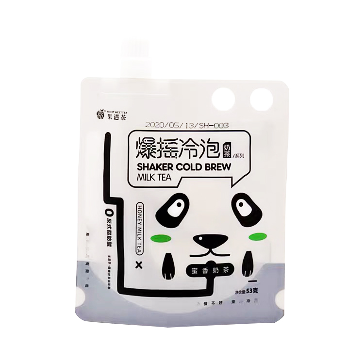 喷口袋forjuice回收食品级定制印花塑料饮料汁液饮料液体站起来喷口袋包